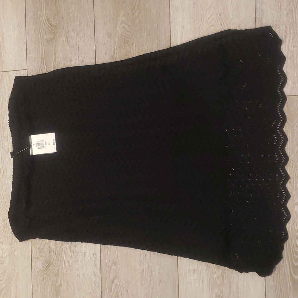NWT! 3X BLACK SKIRT